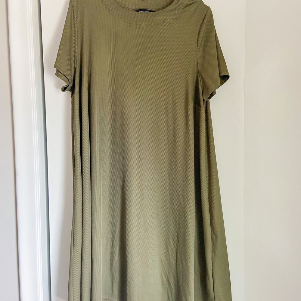 Army Green Swing Dress